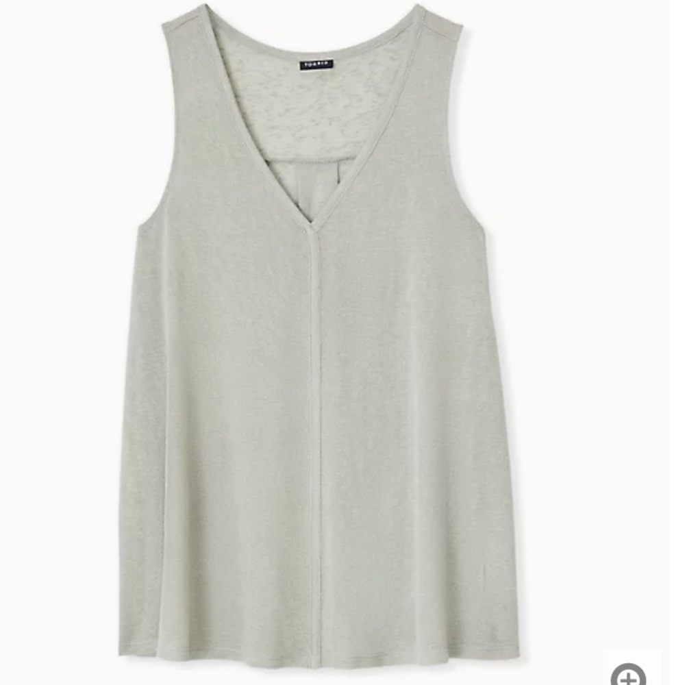 Torrid jade green jersey swing tunic tank